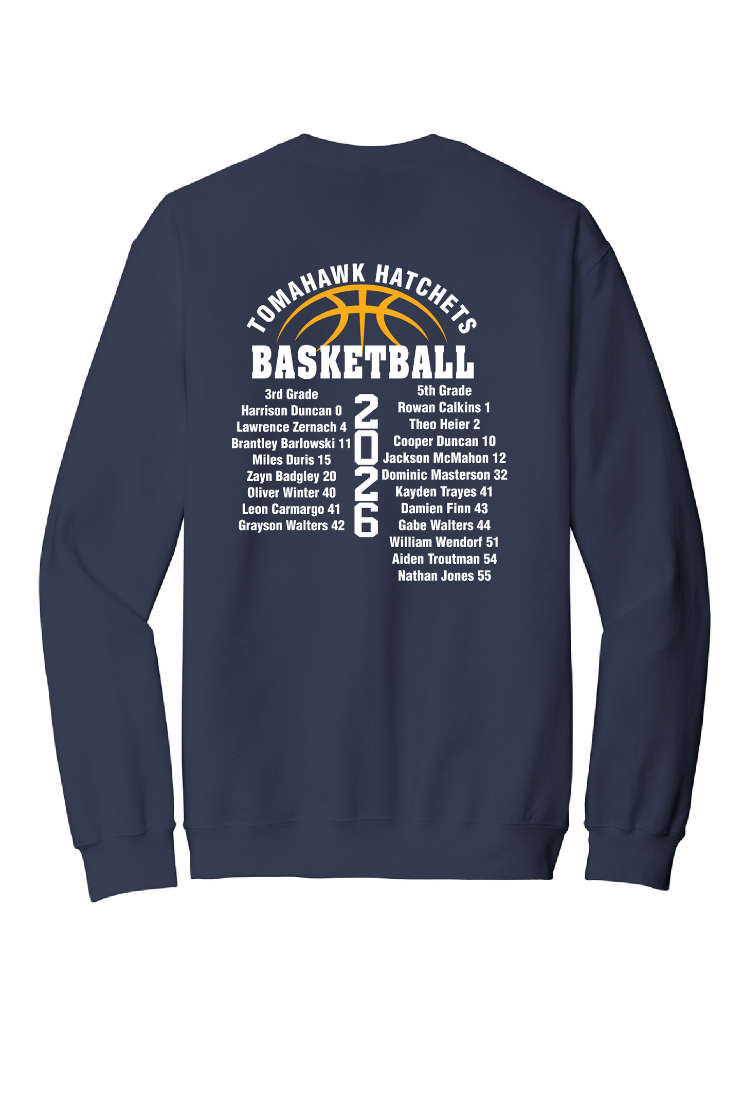 State Bound Hatchet Hoops Crewneck