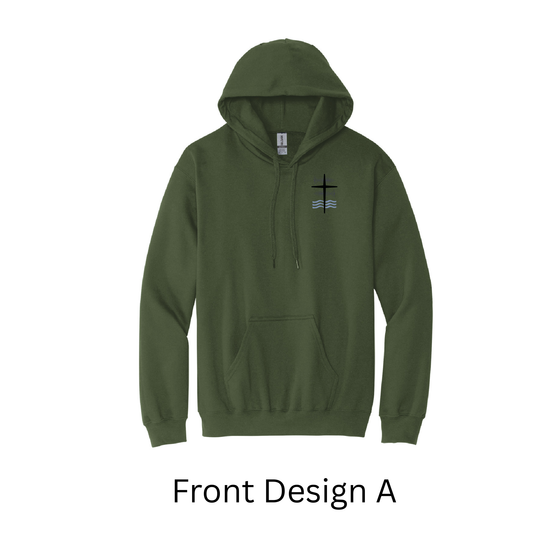 Military Green Grace Lutheran Hoodie
