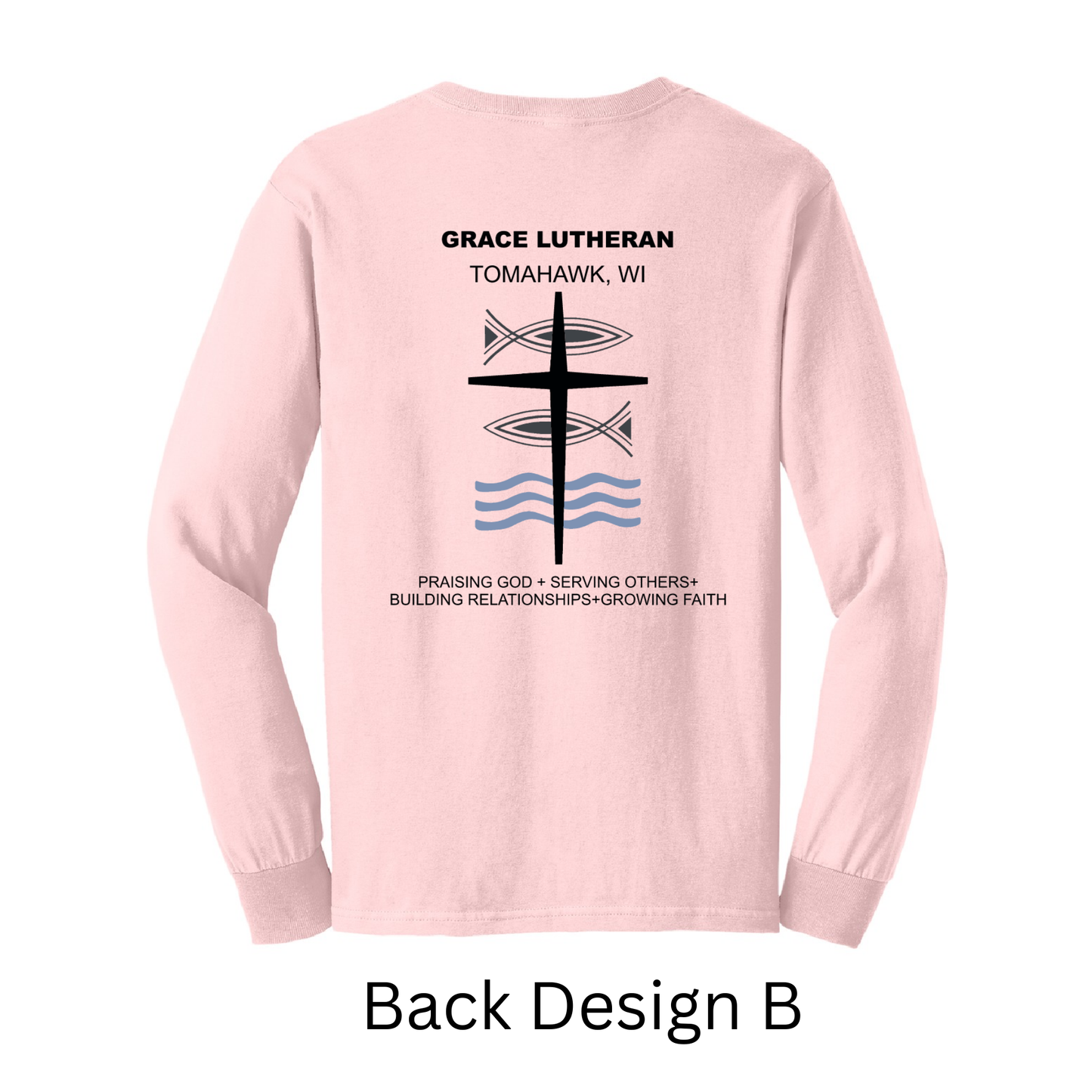 Pink Grace Lutheran Long Sleeve T-Shirt