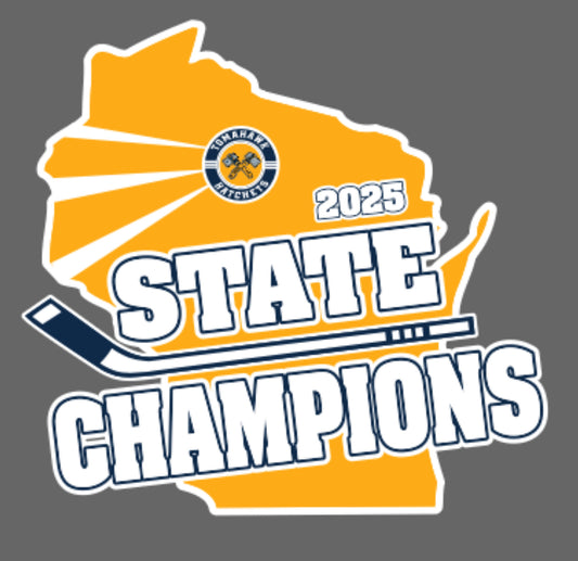 State Champions Car Window Decal