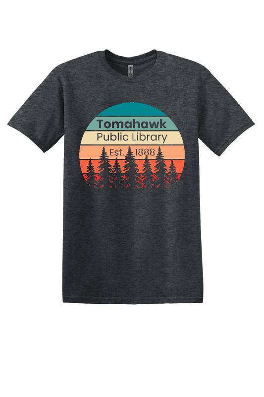 Dark Gray Adult Tee Tomahawk Public Library