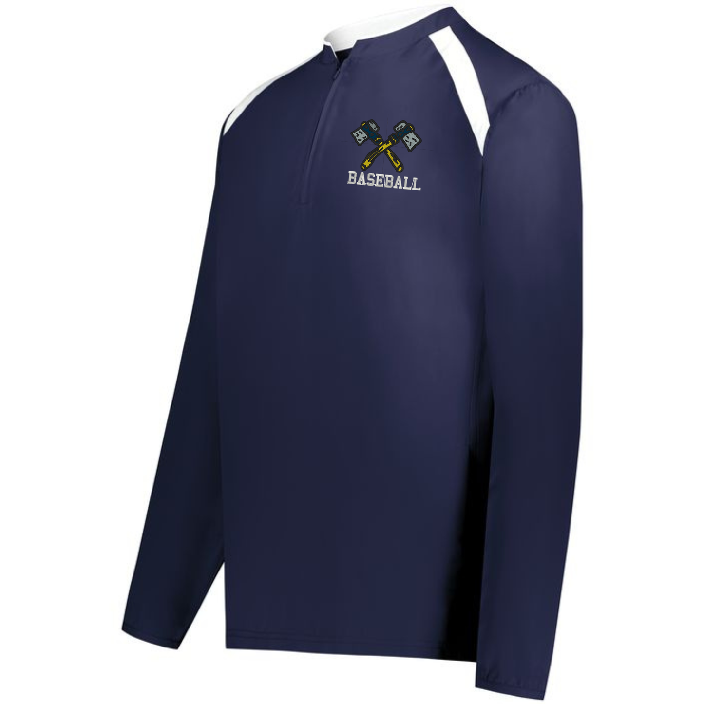Tomahawk Baseball Unisex 1/2-Zip Long Sleeve Jacket