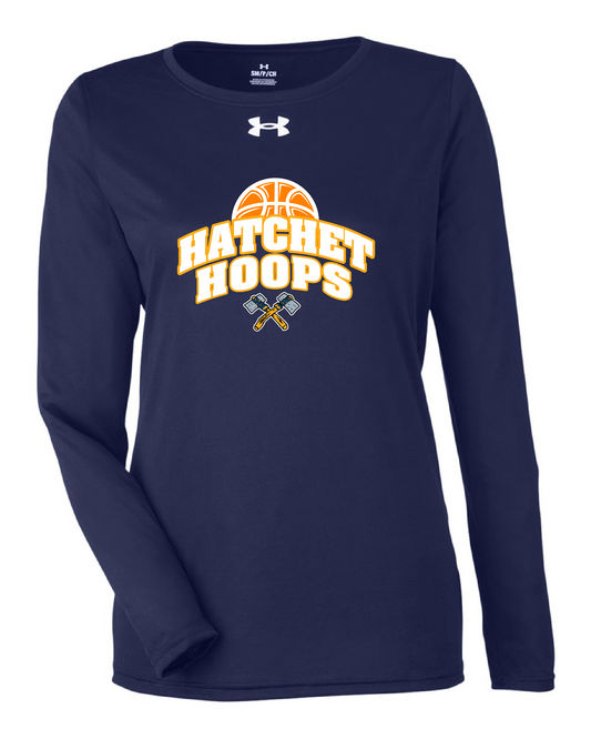 Ladies Hatchet Hoops UA Long Sleeve Tee