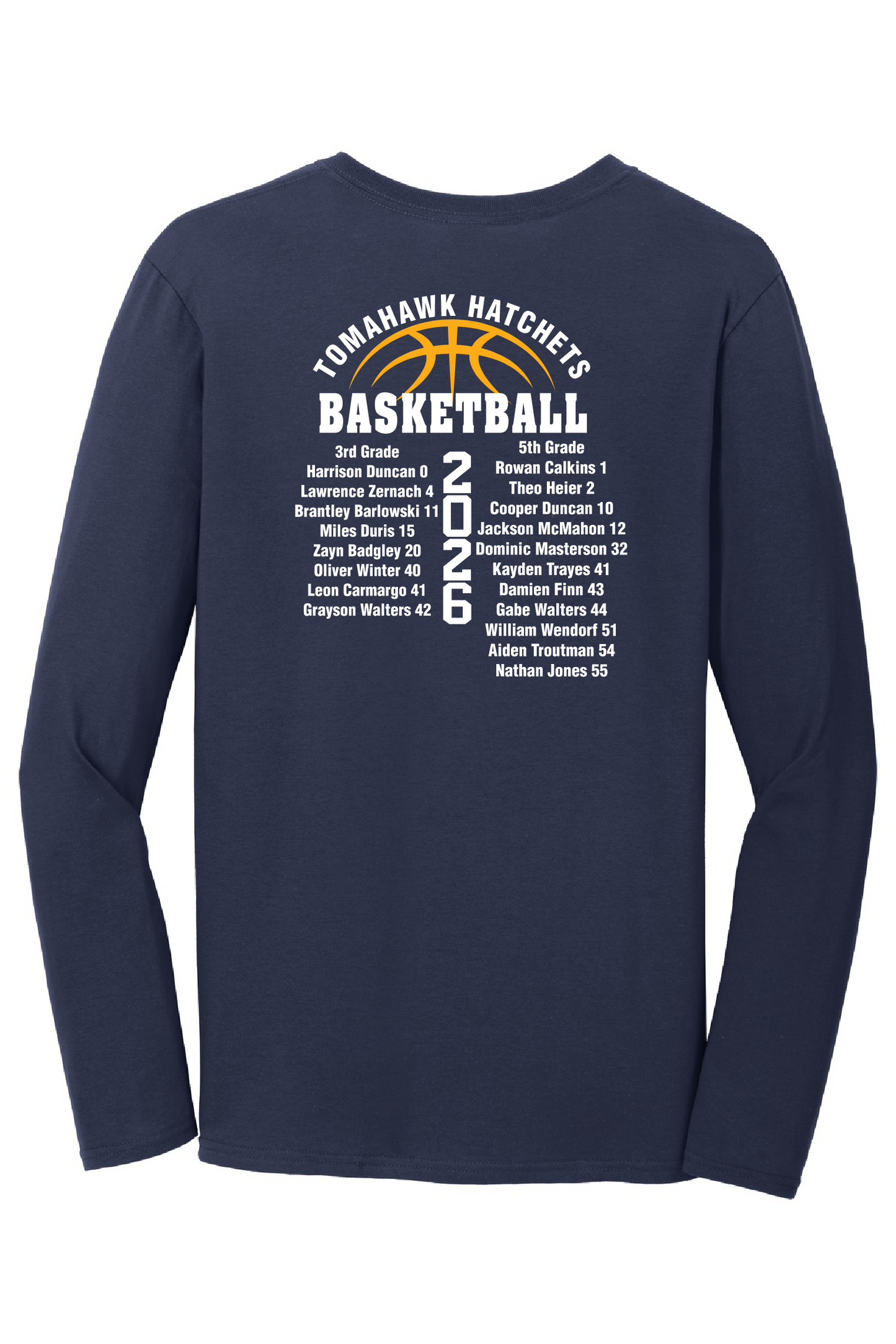 State Bound Hatchet Hoops Long Sleeve Tee