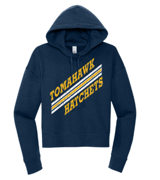 Ladies Cropped Fleece Hoodie
