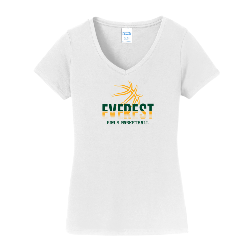 Everest Basketball Ladies V Neck Tee