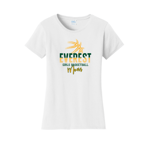 Everest Basketball Ladies Mom Tee