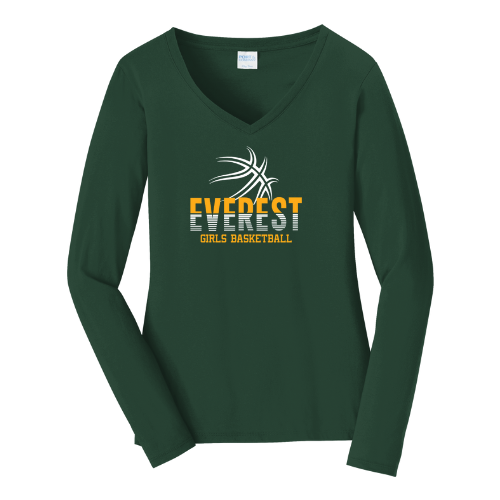 Everest Basketball Long Sleeve V Neck