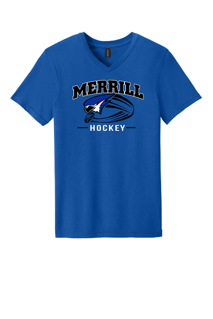 Unisex Merrill Hockey V Neck Tee