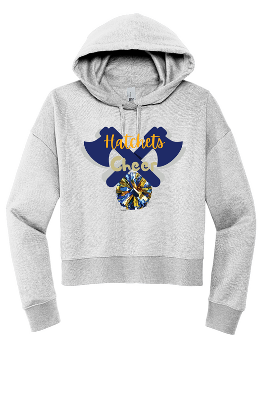 Hatchets Cheer Cropped Hoodie