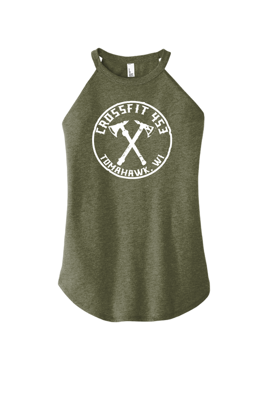 Womens Military Green Rocker Tank
