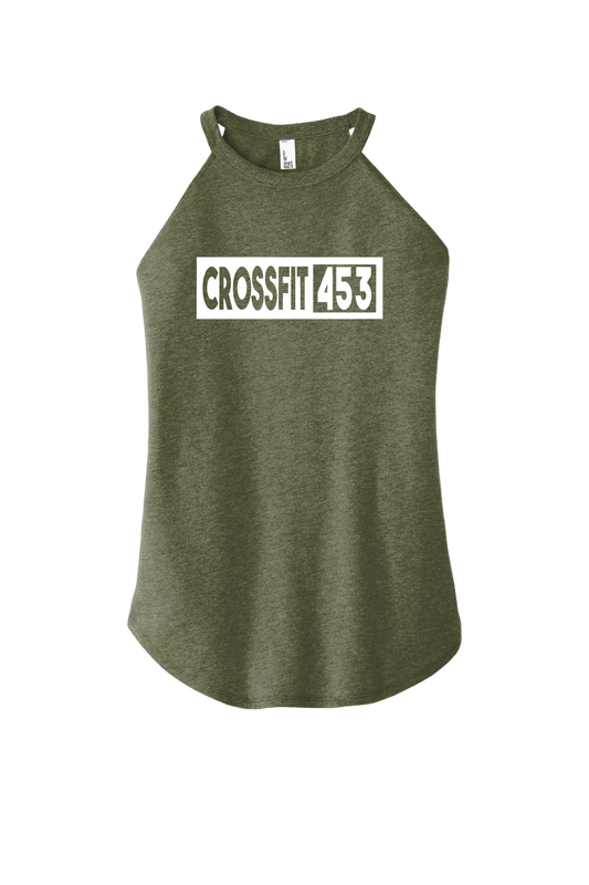 Womens Military Green Rocker Tank