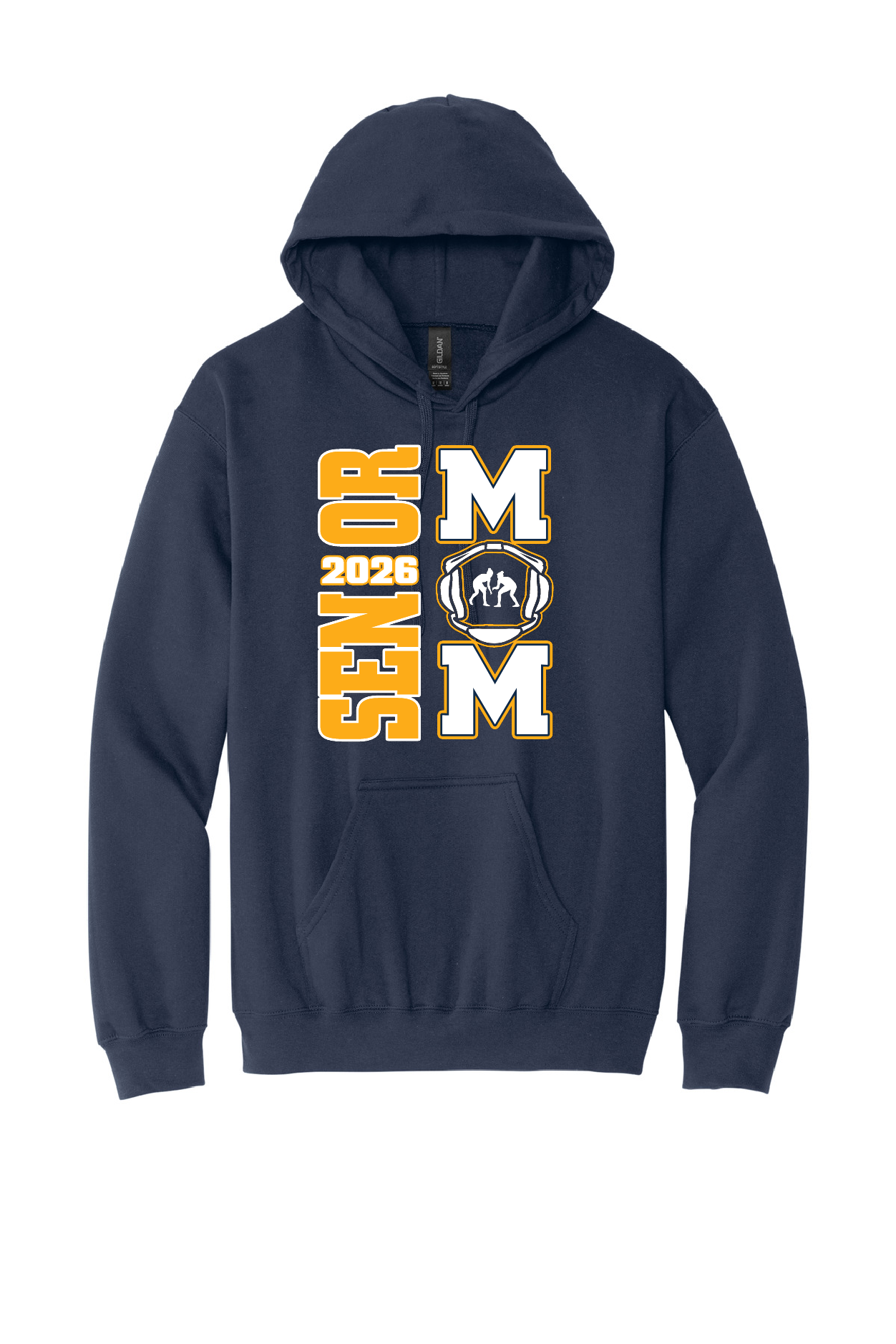 Girls Wrestling Senior Mom Hoodie