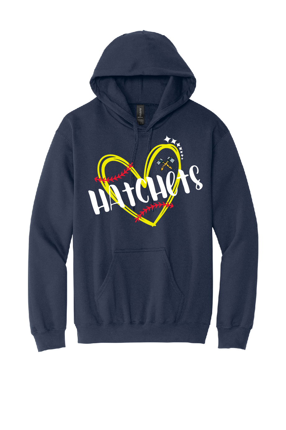 Softball Heart Hoodie
