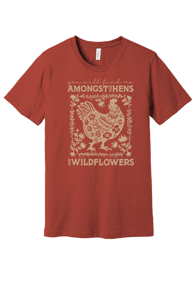 Hens and Wildflowers Tee