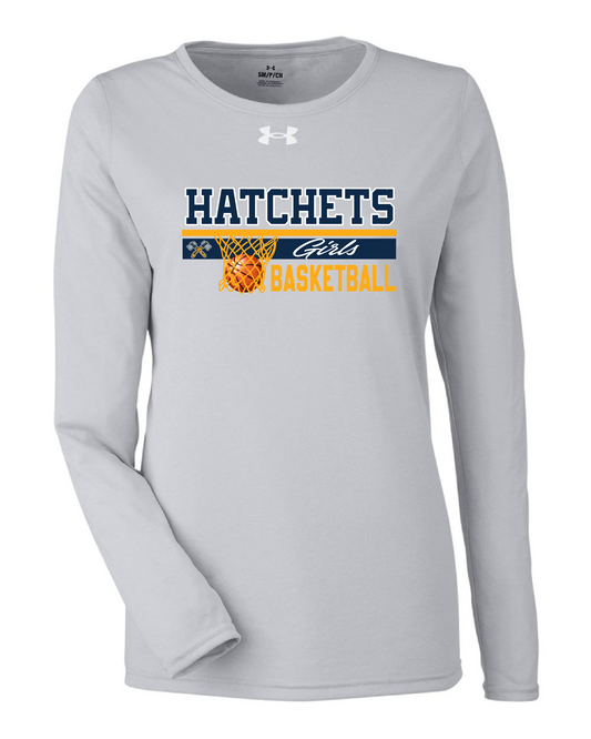 Girls Basketball Ladies UA Long Sleeve Tee
