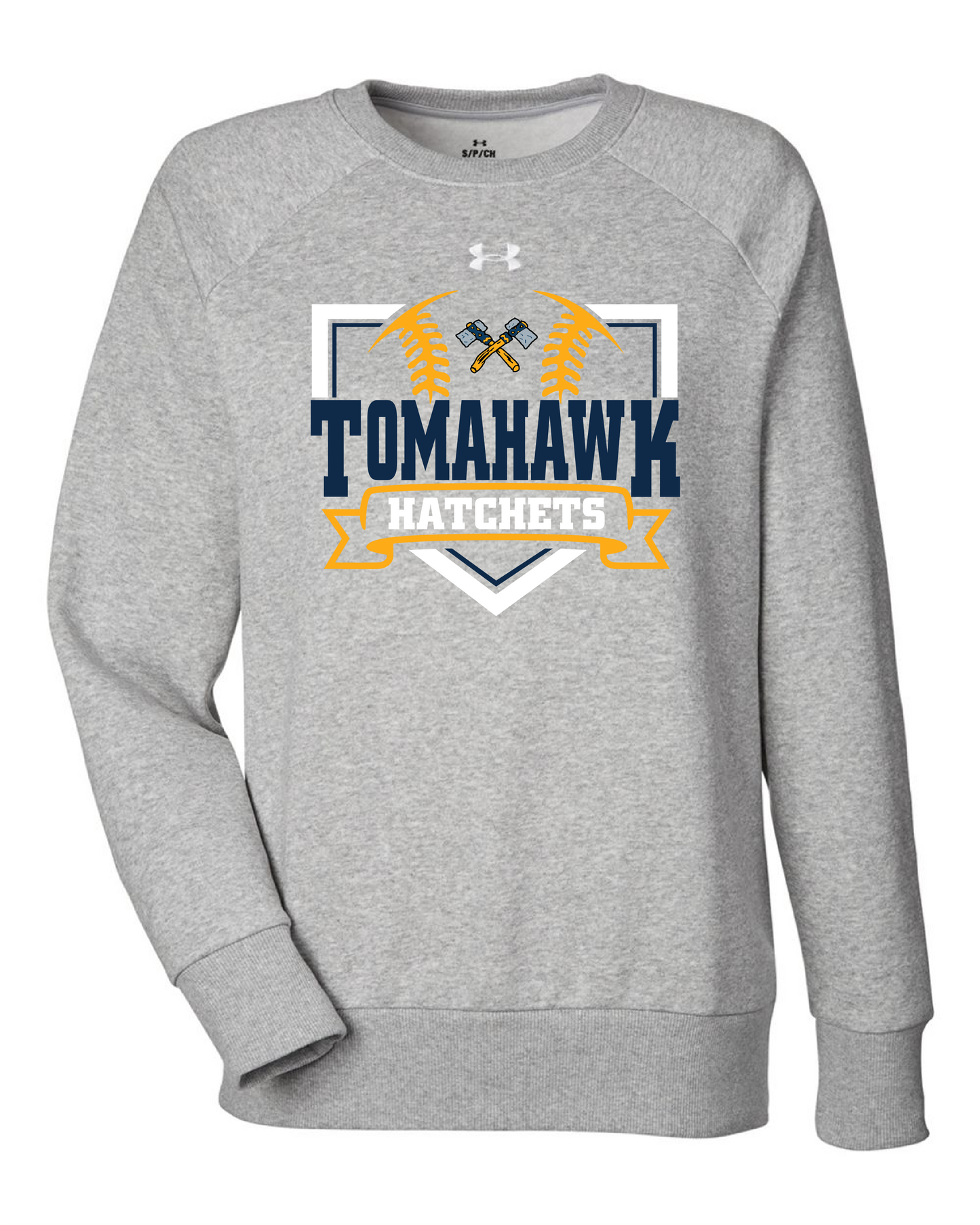 Tomahawk Baseball l Ladies UA Crewneck