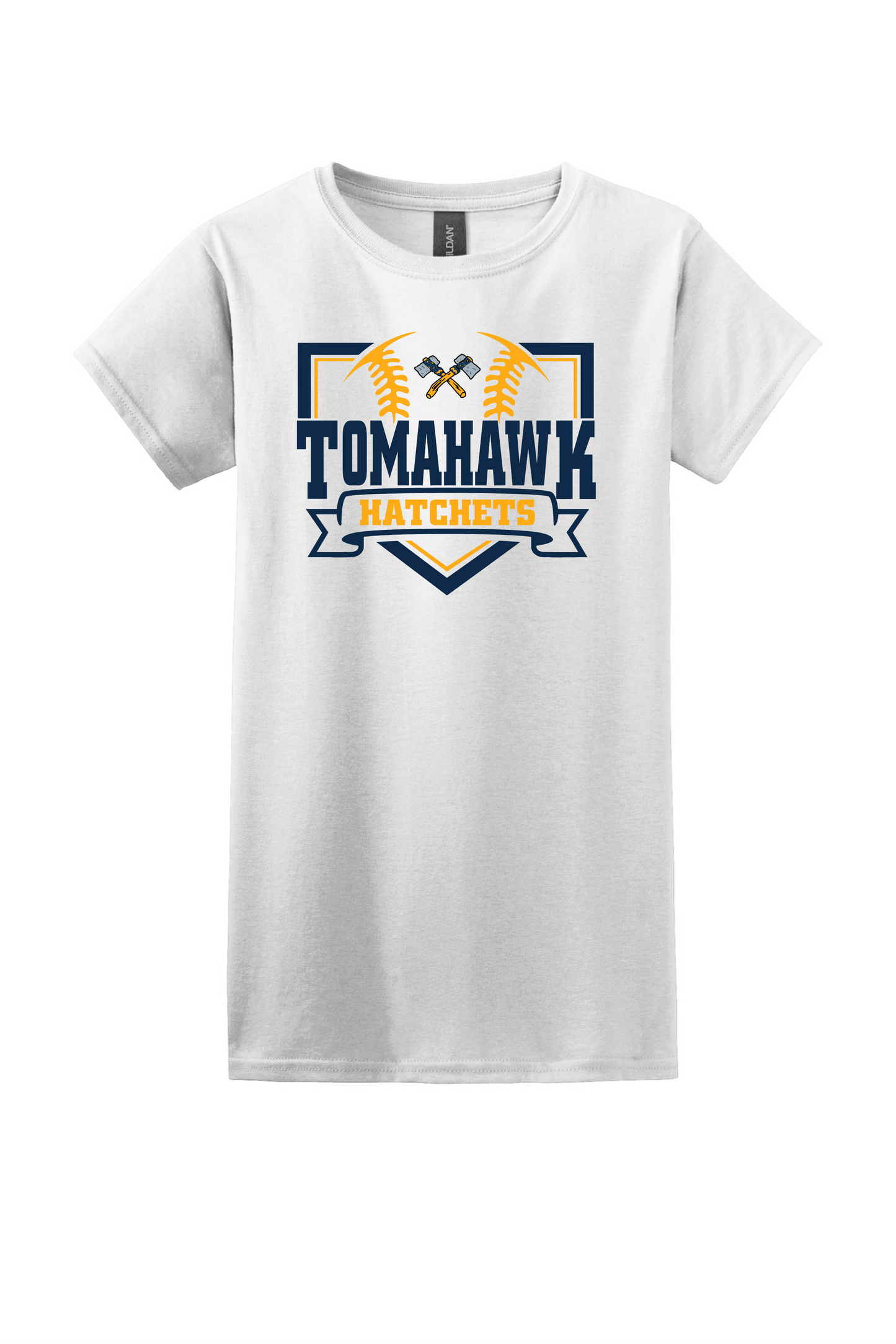 Tomahawk Baseball Ladies Short Sleeve Tee