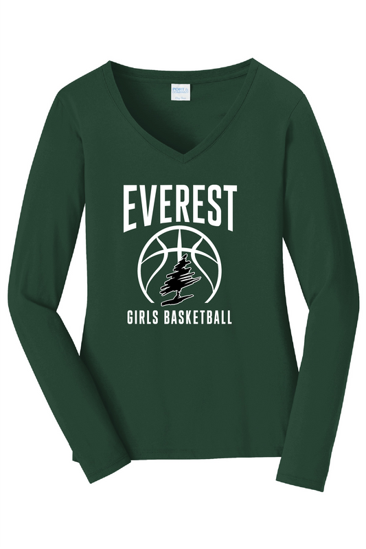 Everest Basketball Long Sleeve V Neck