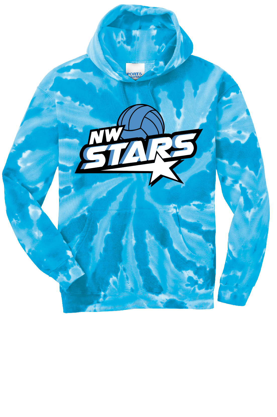 Youth NW Stars Tie Dye Hoodie