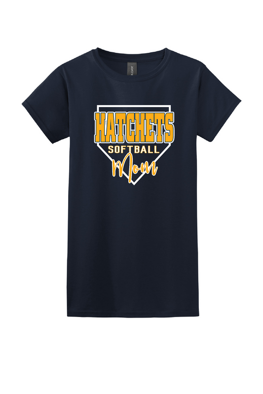 Tomahawk Softball Mom Ladies Tee