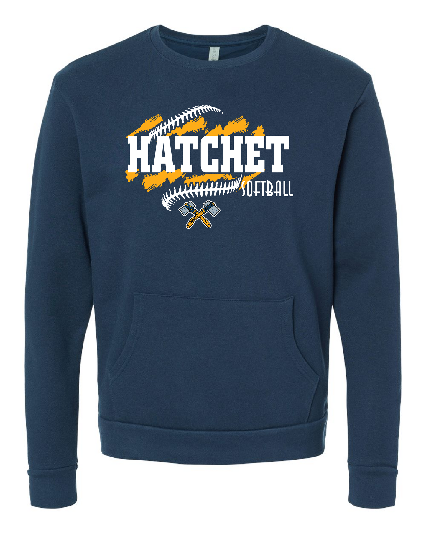 THS Softball Pocket Crewneck