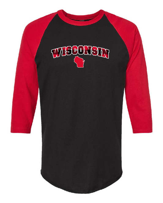 Plaid Wisconsin Raglan