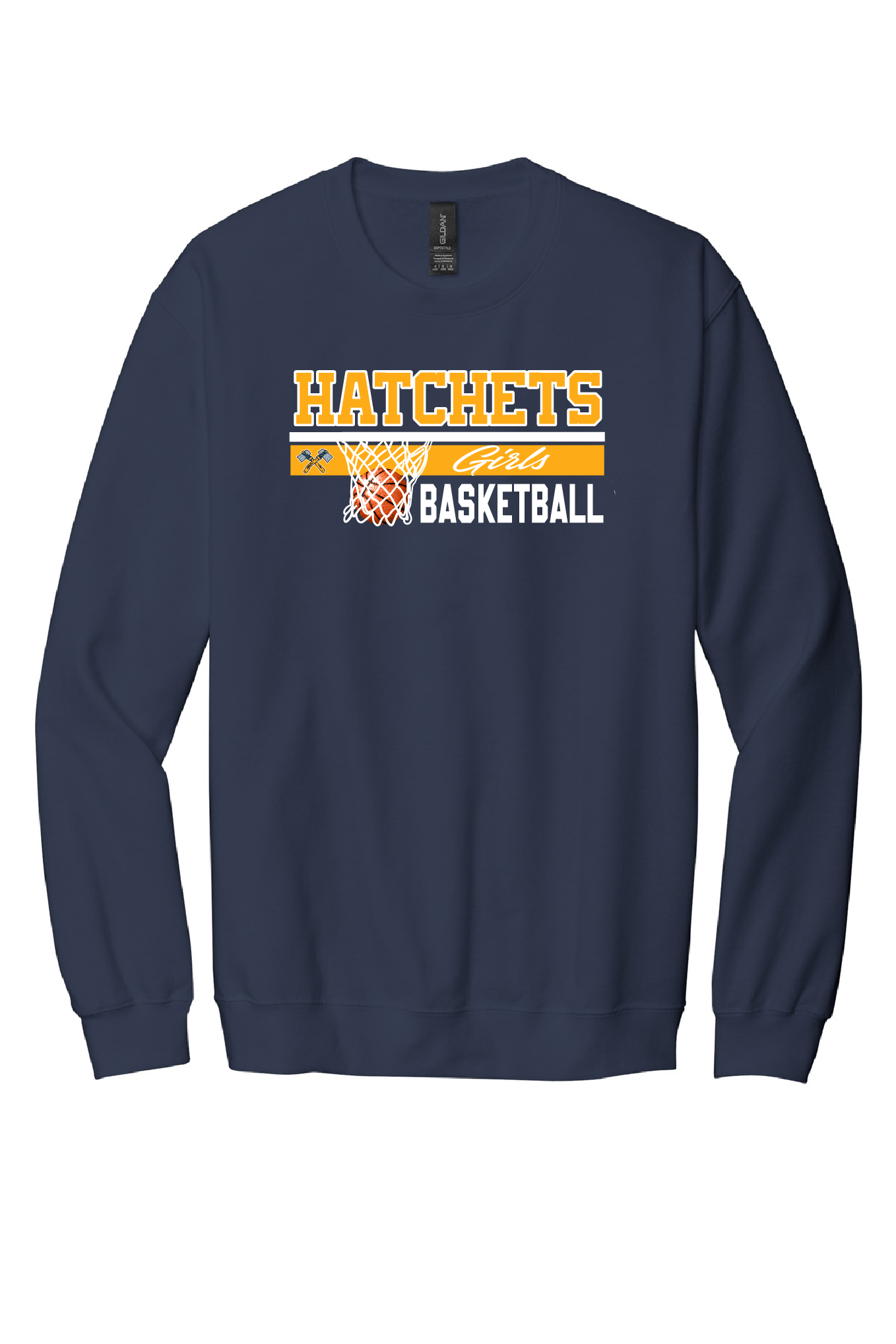 Girls Basketball Youth Crewneck