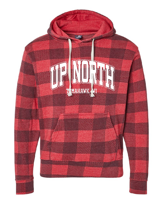 Up North Plaid Hooded Sweatshirt