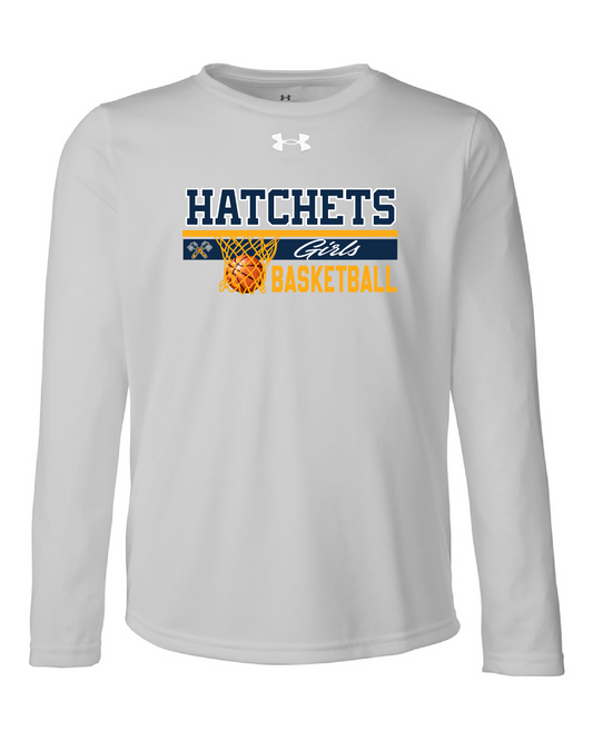 Girls Basketball UA Youth Long Sleeve Tee