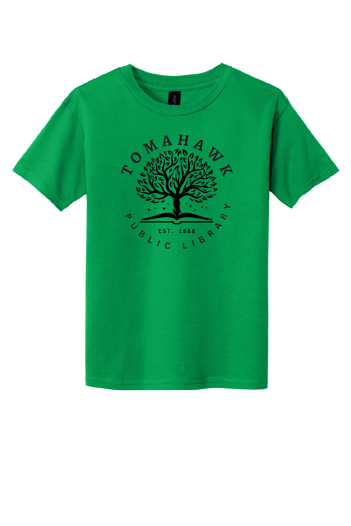 Green Youth Tee Tomahawk Public Library