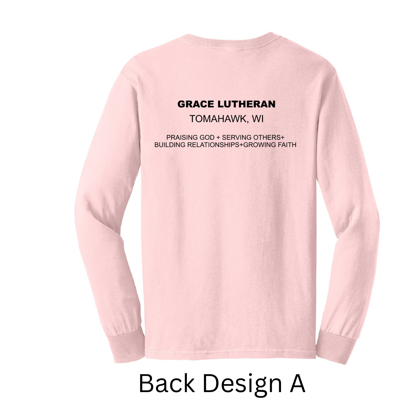 Pink Grace Lutheran Long Sleeve T-Shirt