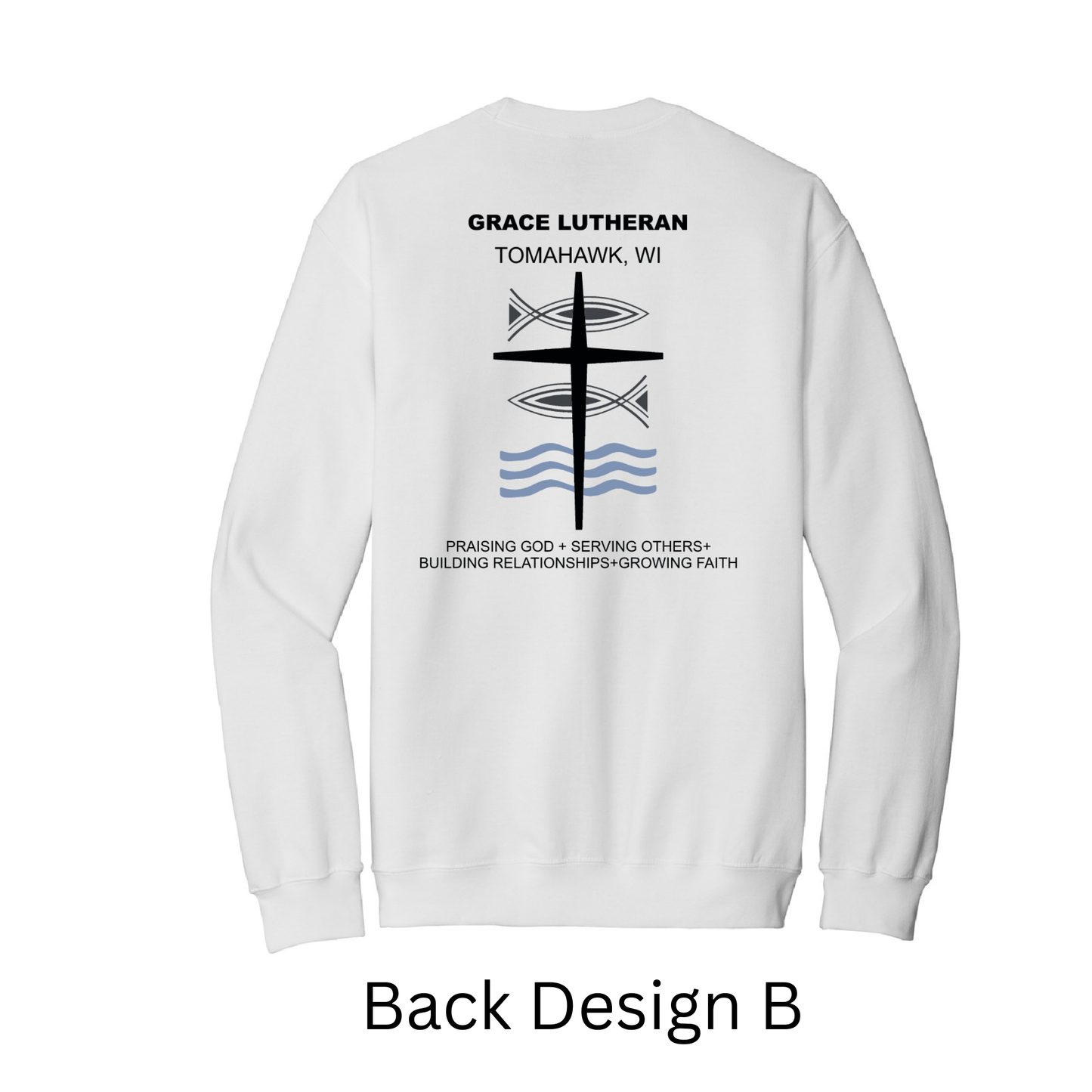 White Grace Lutheran Crewneck