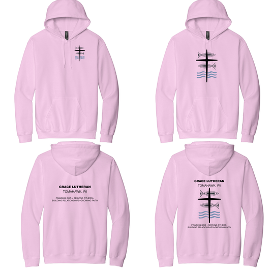 Light Pink Grace Lutheran Hoodie