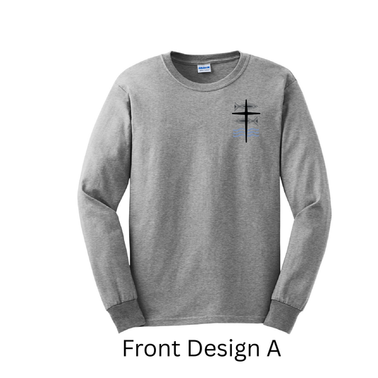 Gray Grace Lutheran Long Sleeve T-Shirt