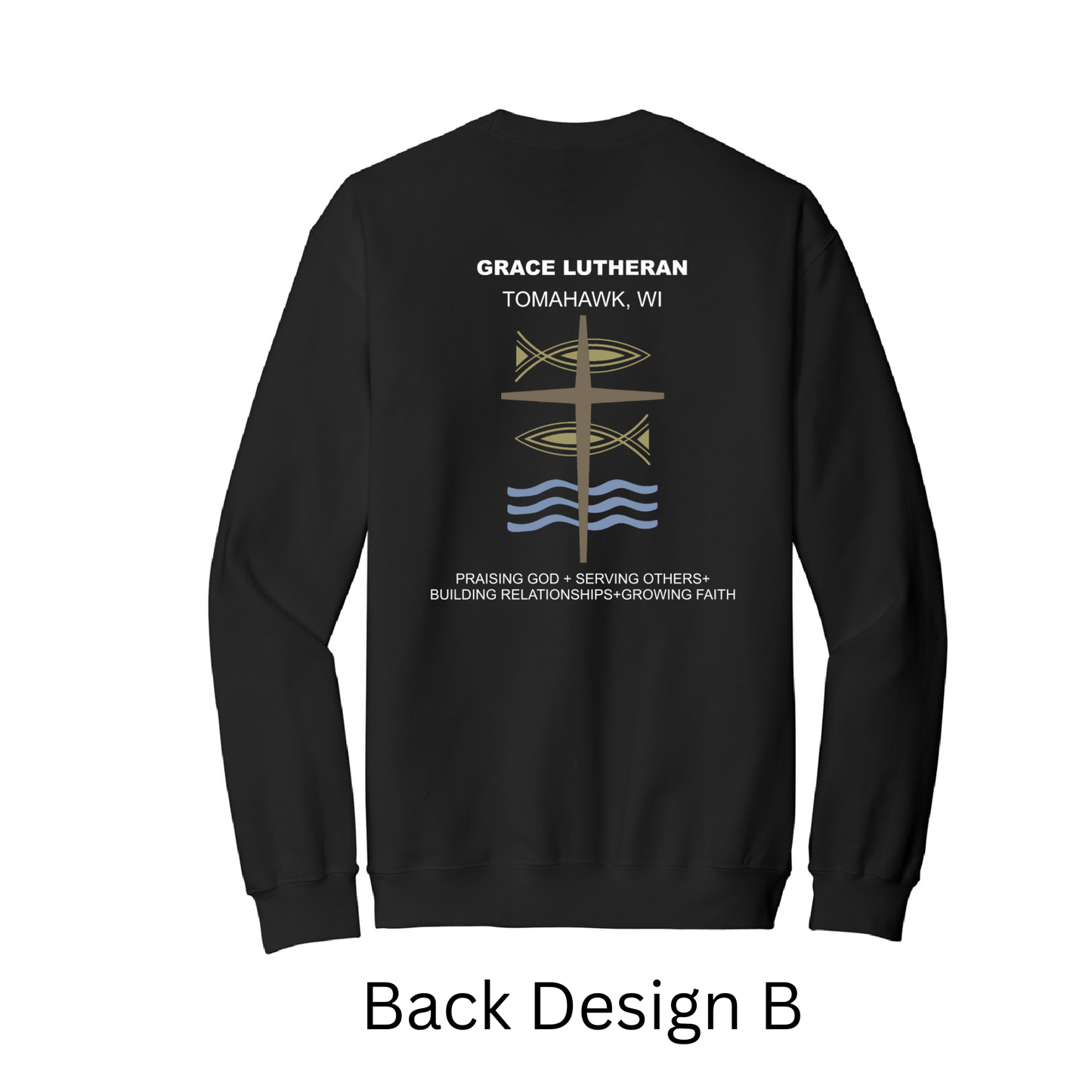 Black Grace Lutheran Crewneck