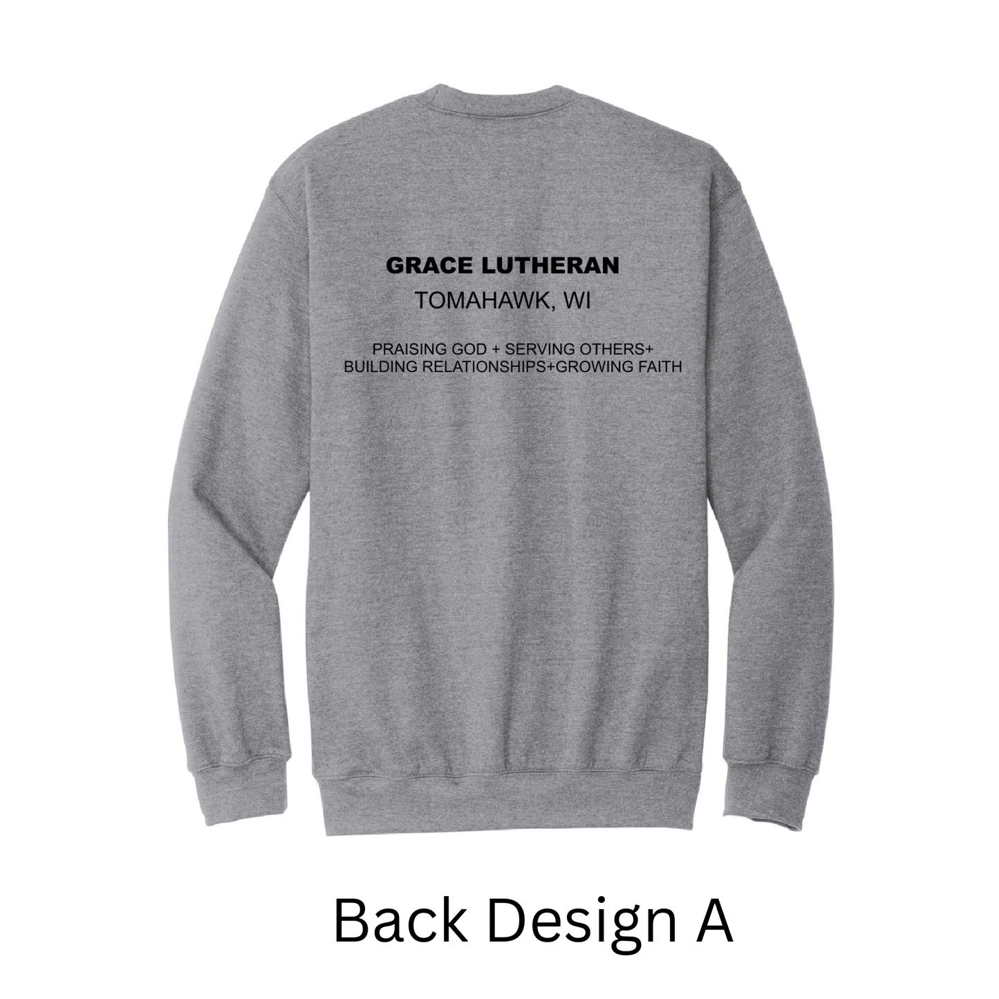 Gray Grace Lutheran Crewneck