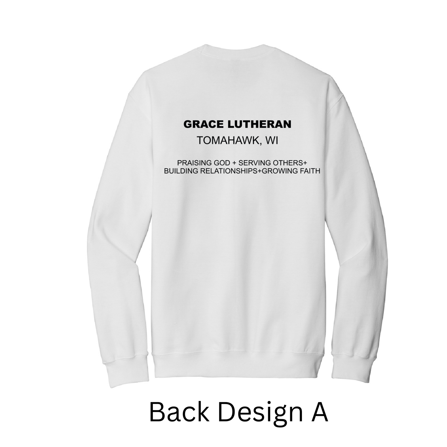 White Grace Lutheran Crewneck