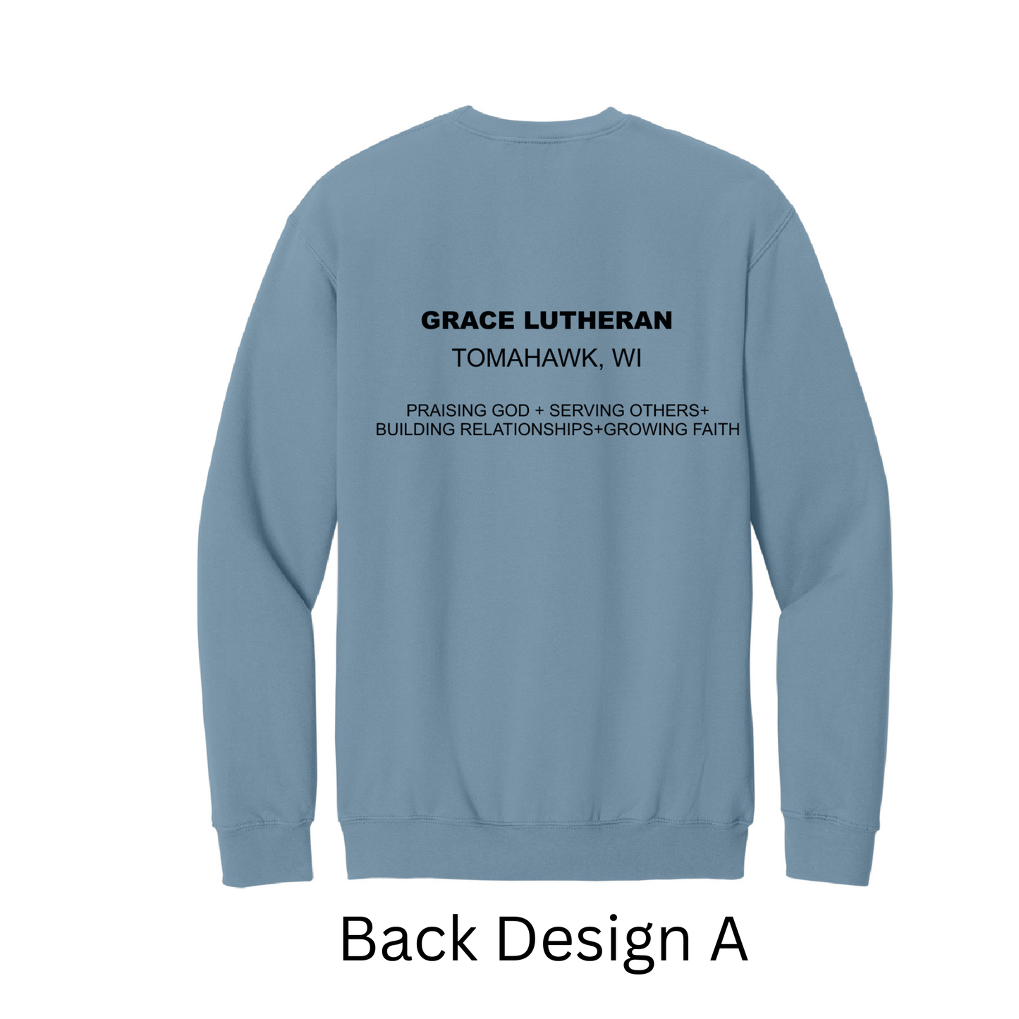 Stone Blue Grace Lutheran Crewneck