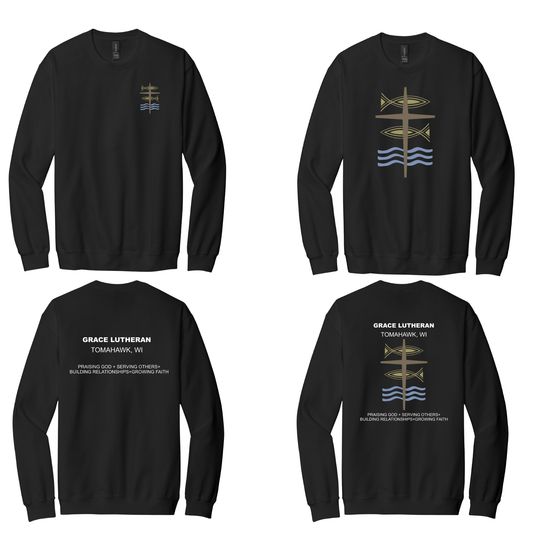 Black Grace Lutheran Crewneck
