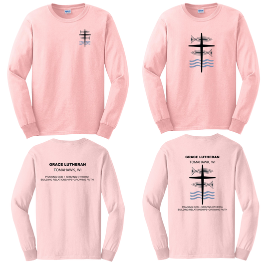 Pink Grace Lutheran Long Sleeve T-Shirt