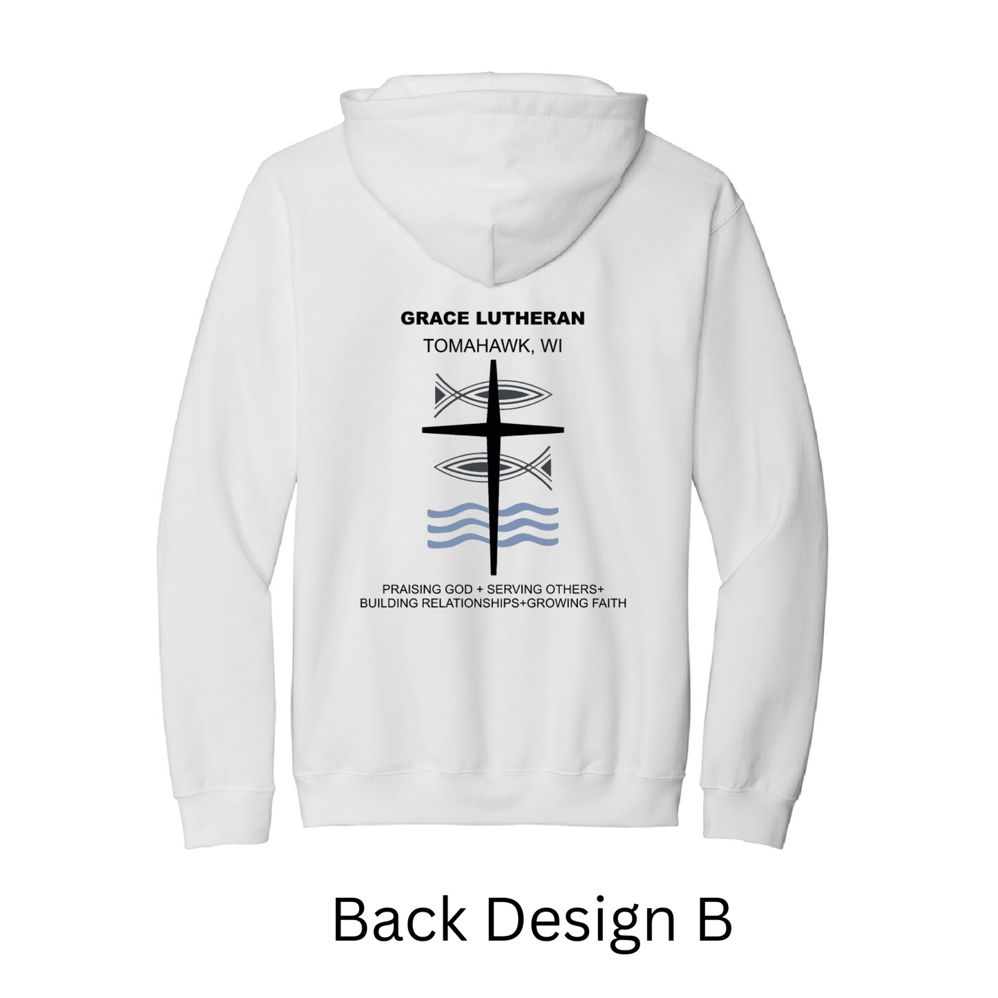 White Grace Lutheran Hoodie