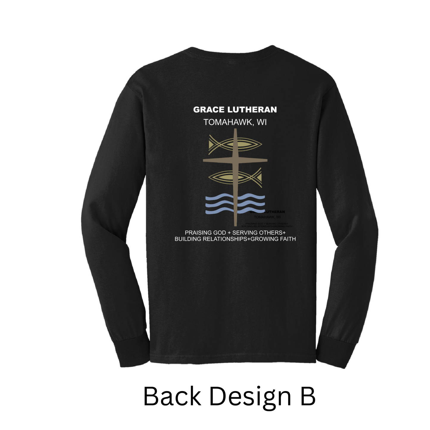 Black Grace Lutheran Long Sleeve T-Shirt
