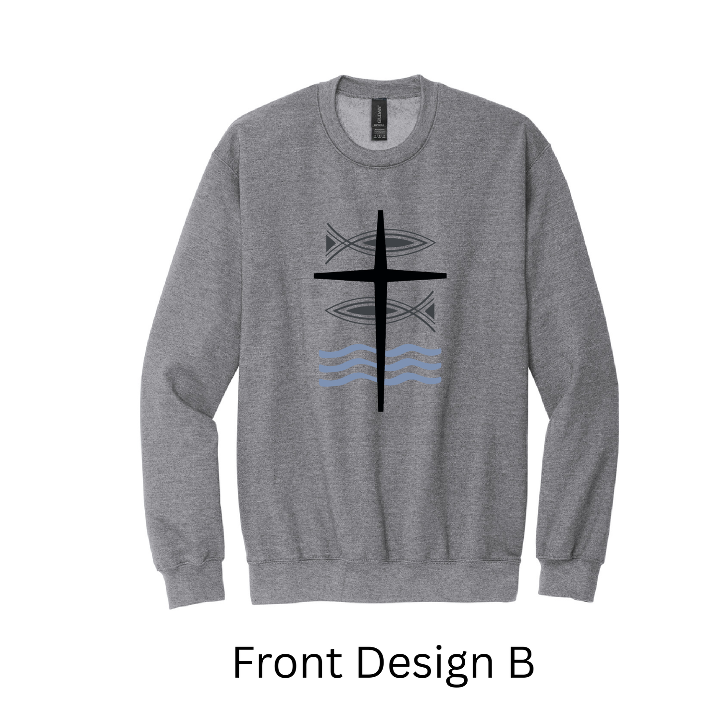 Gray Grace Lutheran Crewneck