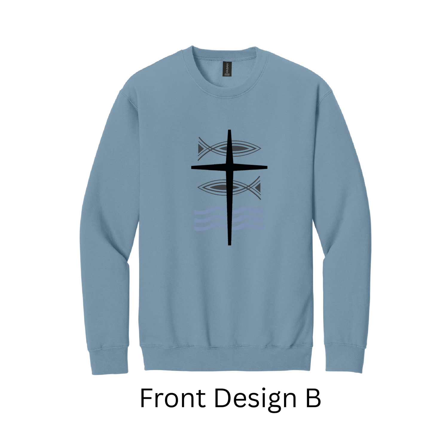 Stone Blue Grace Lutheran Crewneck