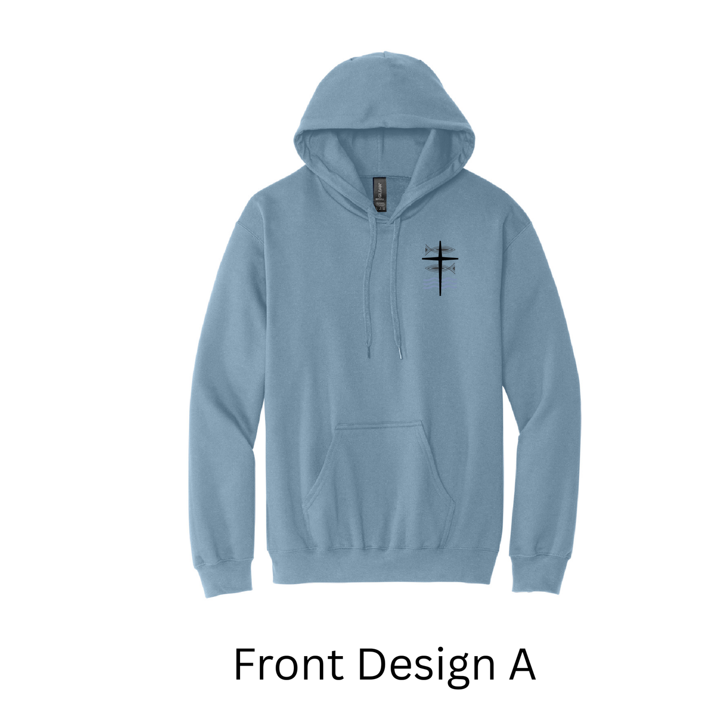 Stone Blue Grace Lutheran Hoodie