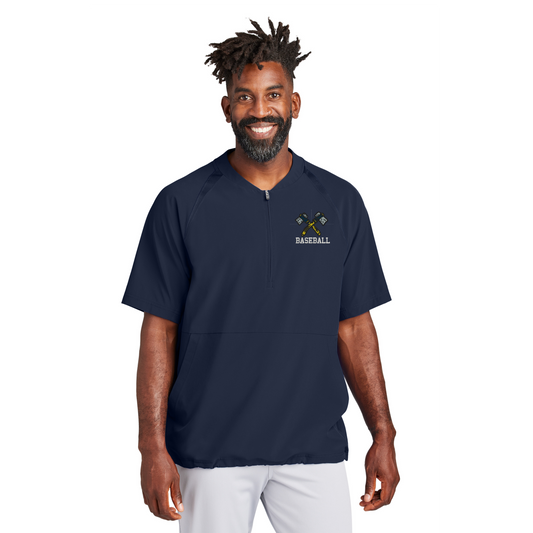 Tomahawk Baseball Unisex 1/2-Zip Short Sleeve Jacket