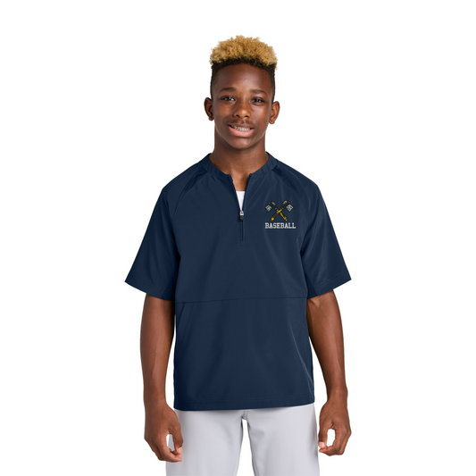Tomahawk Baseball Youth 1/2-Zip Short Sleeve Jacket