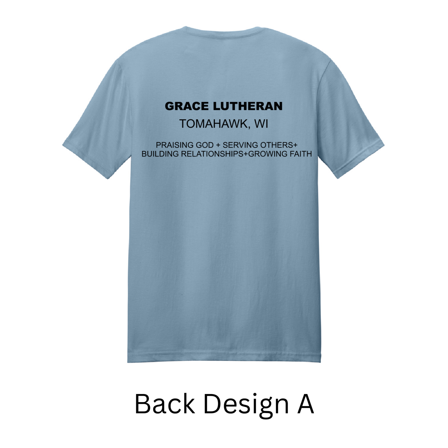 Stone Blue Grace Lutheran T-Shirt