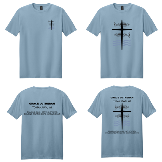 Stone Blue Grace Lutheran T-Shirt